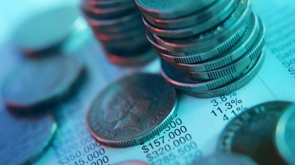 coint on top of bill receipts